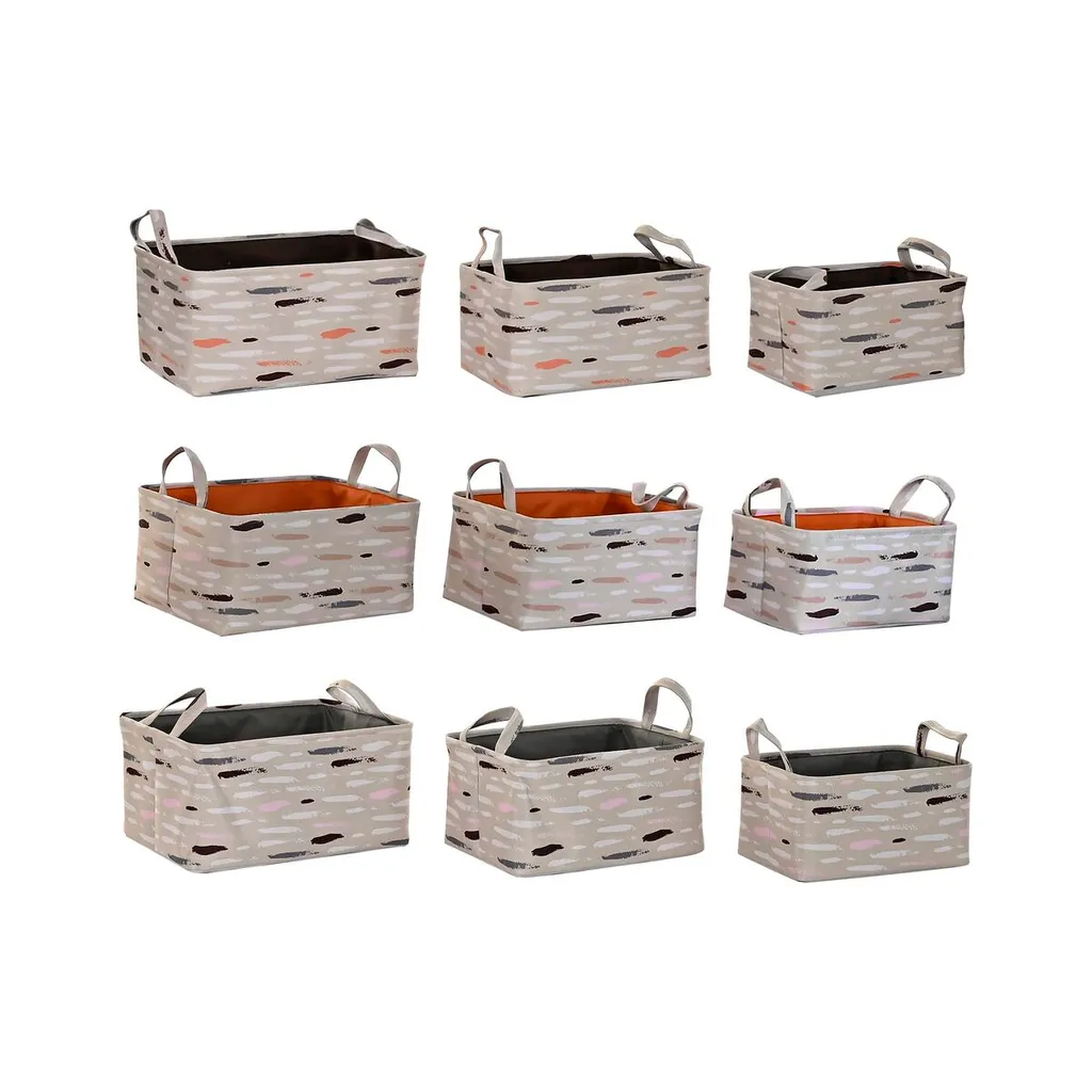 Paniers de rangement pour étagère et dressing lot de 3 coloris variés