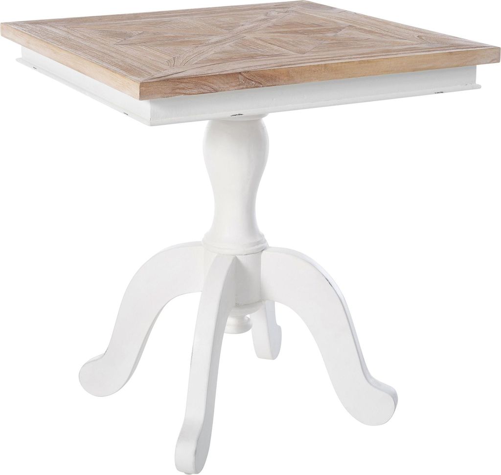 CLP salontafel Grasby, vierkant, 70 x 70 cm, hout, shabby Productafbeelding 