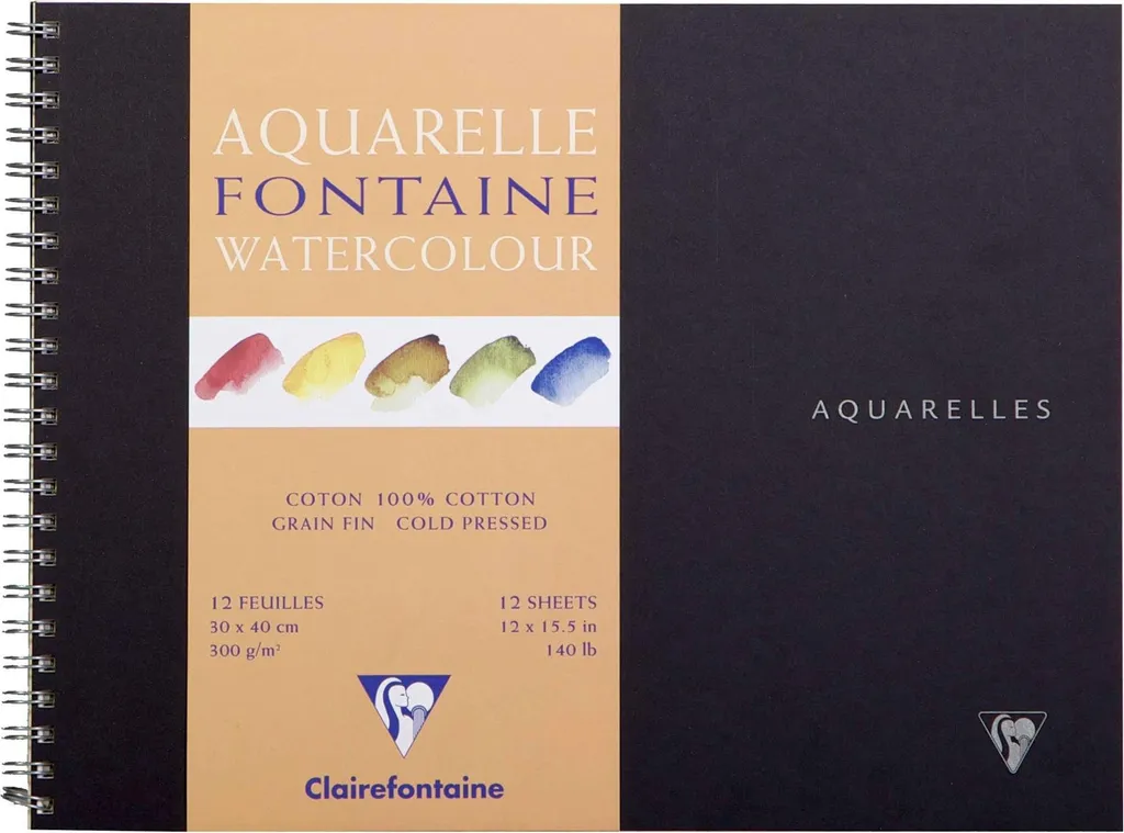 Clairefontaine Fontaine: L'Arte del Cotone 300g 30x40 per Acquerellisti