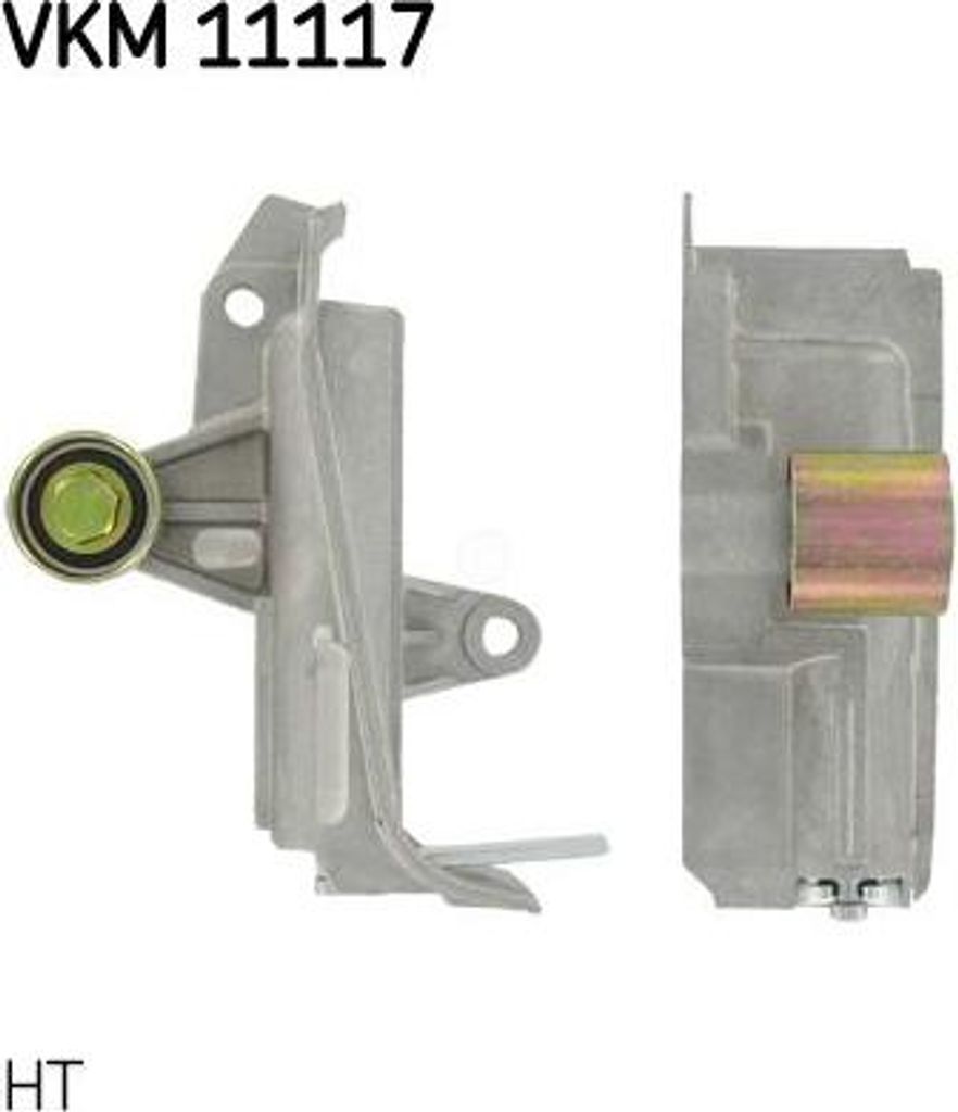 SKF VKM 11117 Spannrolle, Zahnriemen OE 06B109477A kompatibel mit A3 8L, A4 8D, A4 8E, A4 8H, A6 4B, Exeo, Superb, Passat 3B