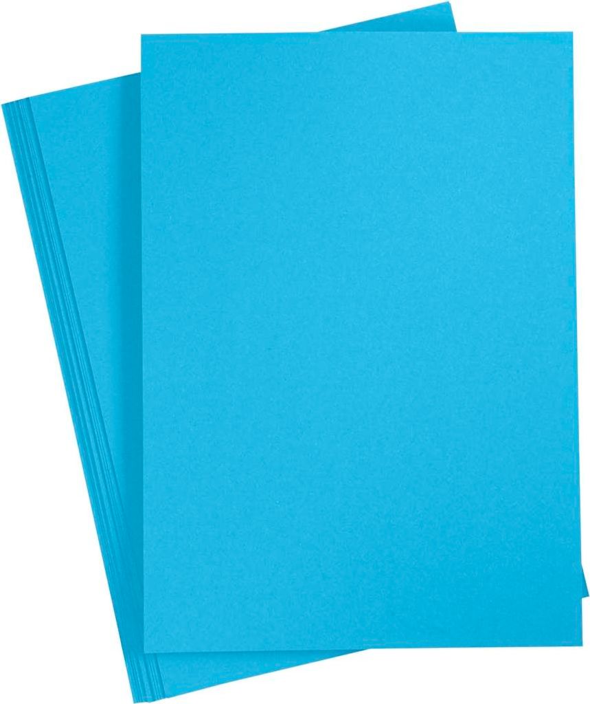 Creativ Company Farbkarton, A4, Blatt 210x297 mm, 180 gr, blau, 20 Blatt 1 Karton