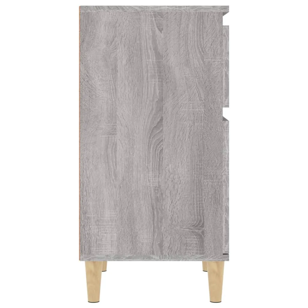 Tables de nuit Gris Sonoma 40x35x70 cm - Rangement vertical compact - 13