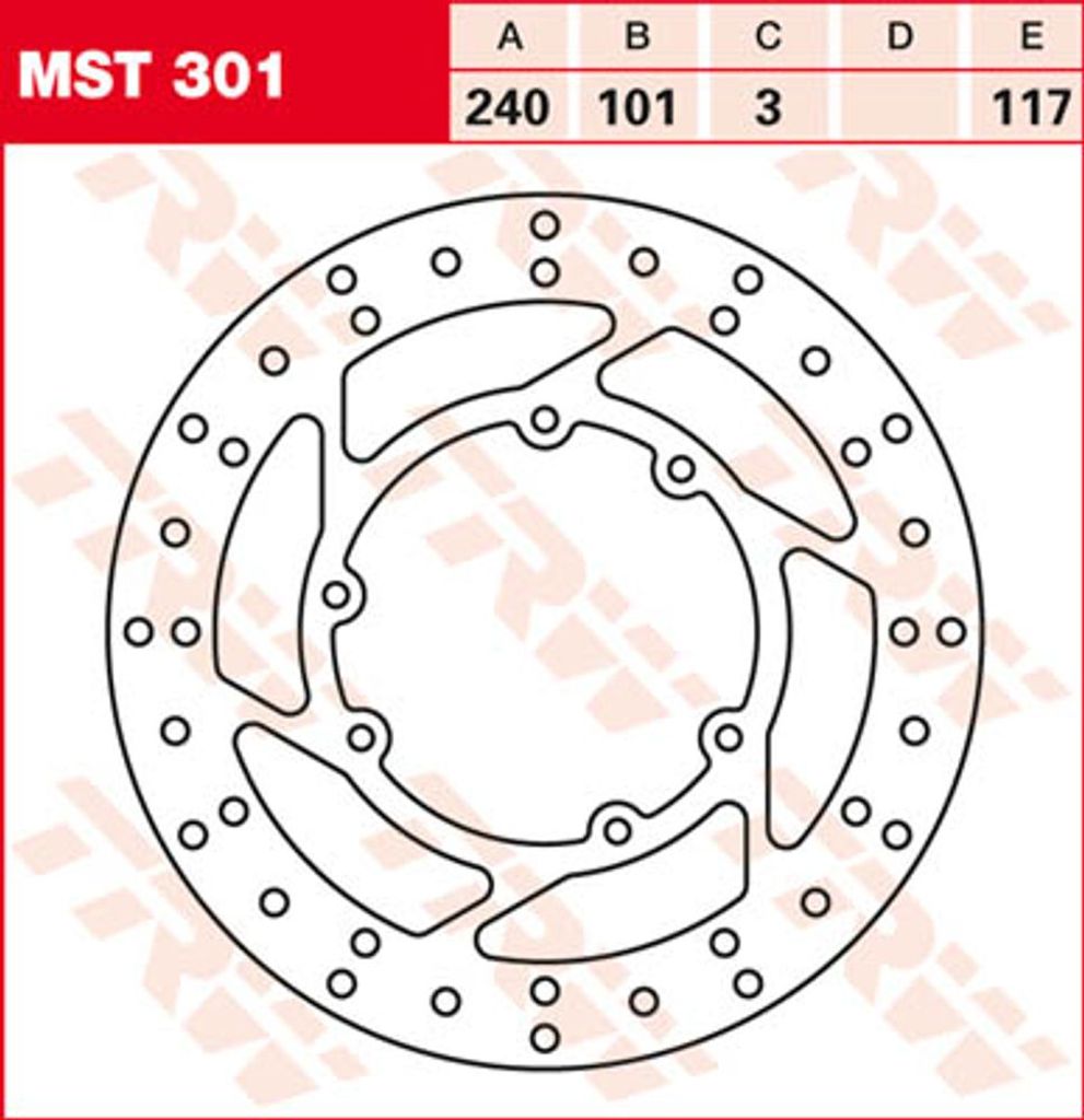 Bremsscheibe Vorne Für Honda Cr 125 / 250 95-07, Crf 250 / 450 R / X 04-17 (Promotion)