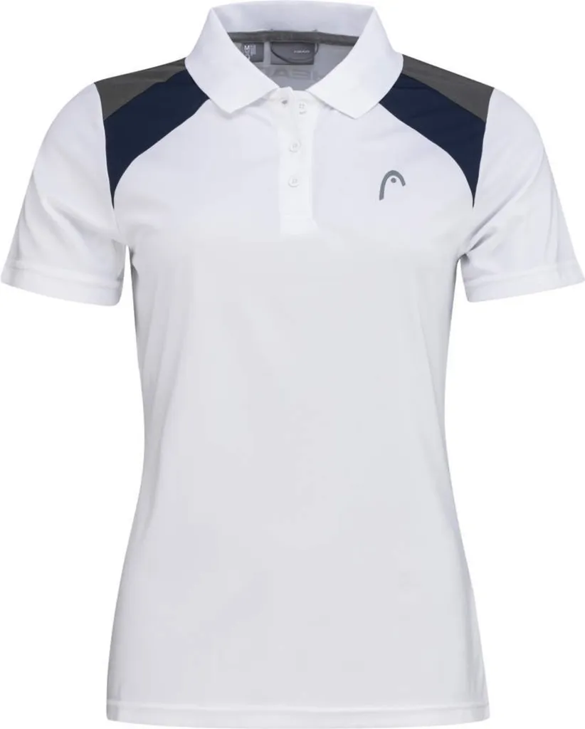 Maillot de Tennis Head Club 22 Tech Respirant Blanc et Bleu Marine
