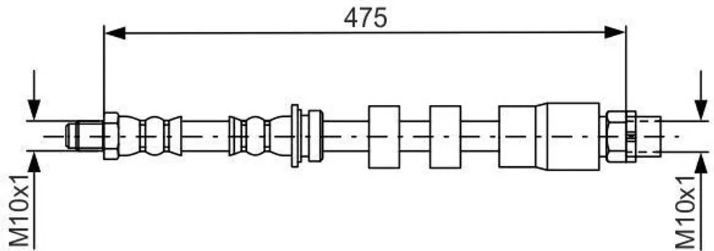 Flexible de frein hydraulique arrière pour BMW X1 E84 - Qualité Bosch