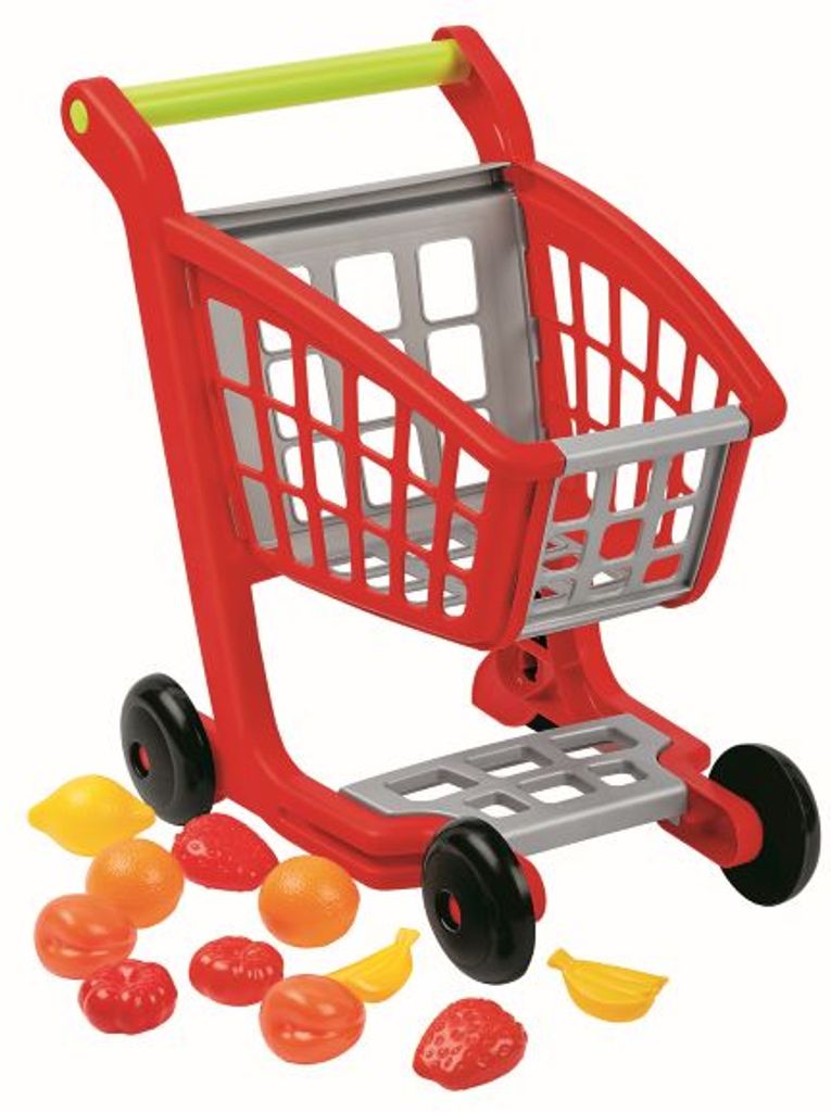 Spielzeug Einkaufswagen Kaufladen Zubehör Kinder Wagen Einkaufskorb 