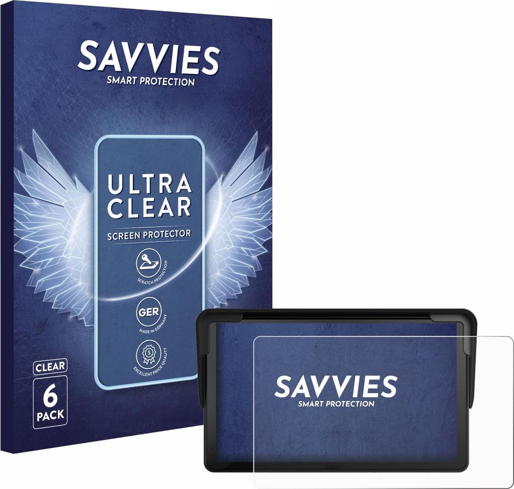 6x Für Carpuride V3 7" Schutzfolie Savvies Displayschutz Display Schutz Folie Klar Transparent