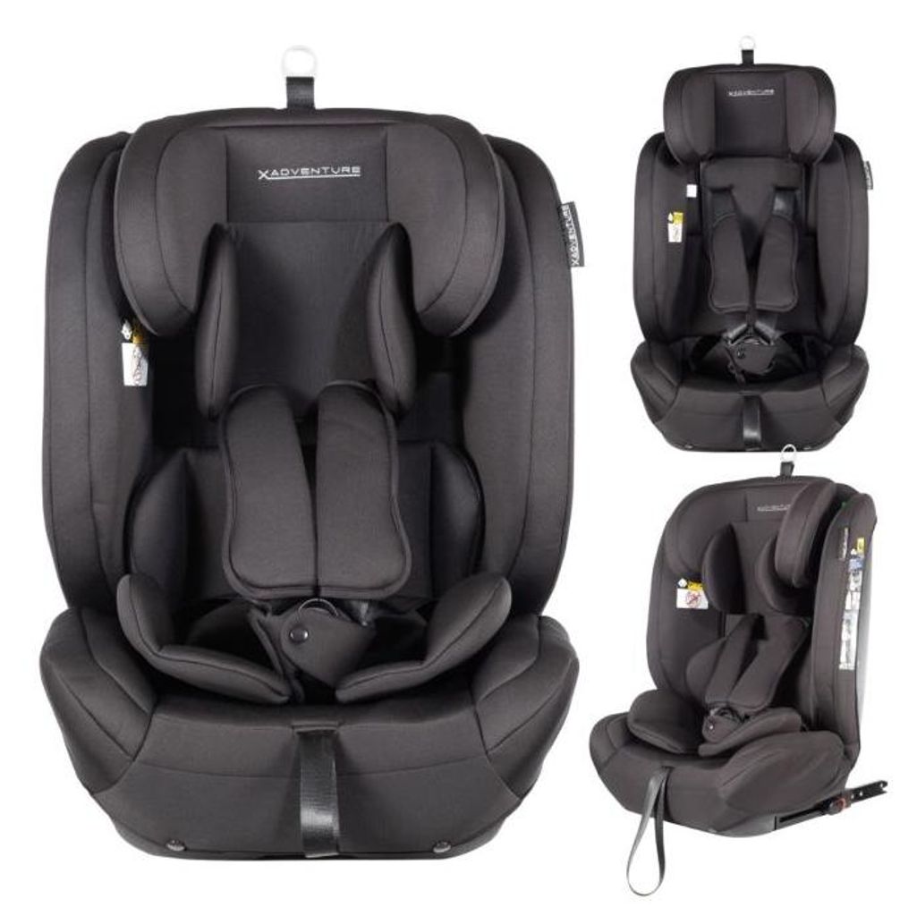X Adventure Grow Fix Kindersitz i-Size Gruppe 1/2/3 Schwarz Produktbild 