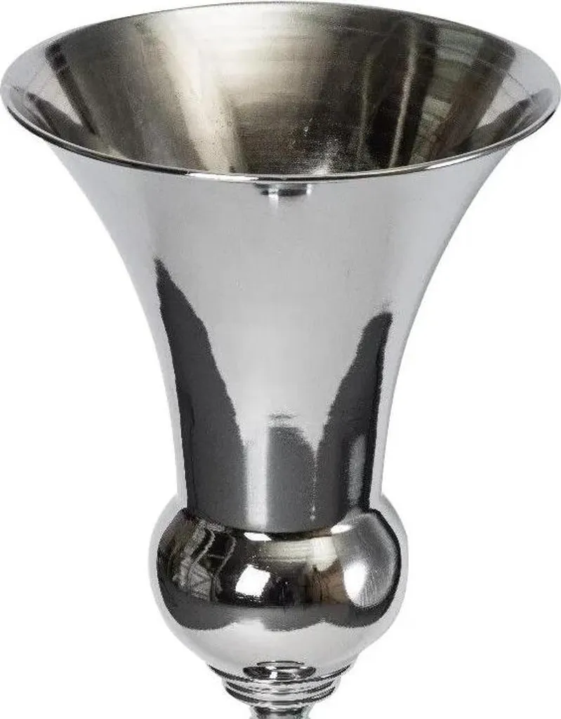 Vase argenté surface galvanisée ultra résistante pour centre de table - 6