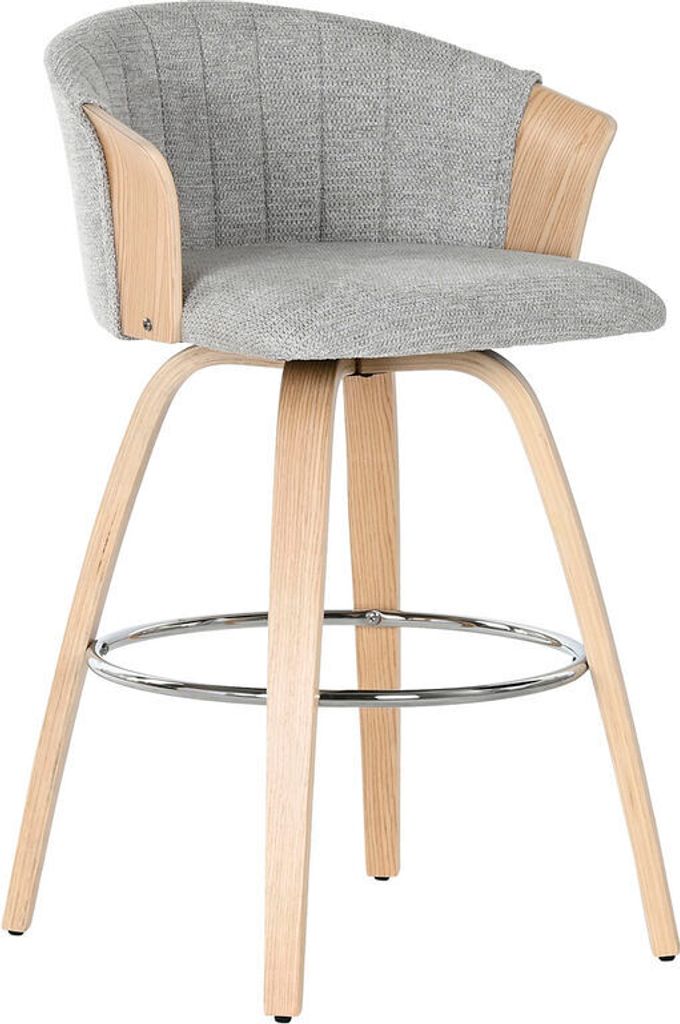 Hocker Home ESPRIT Hocker Grau Holz 58 x 56 x 86 cm