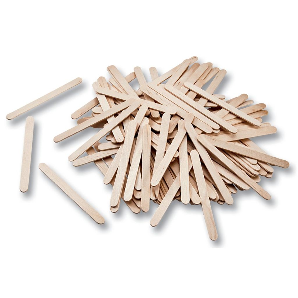 Folia Bâtonnets en bois, 114x10x2mm, 500 pièces Image du produit 