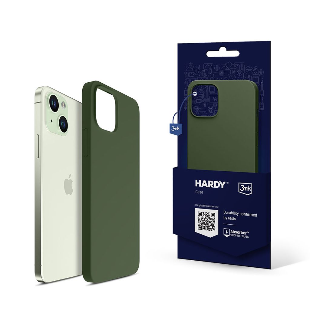 3MK Apple Tasche Hardy Case iPhone 15 Plus / 14 Plus MagSafe grün/alpin grün