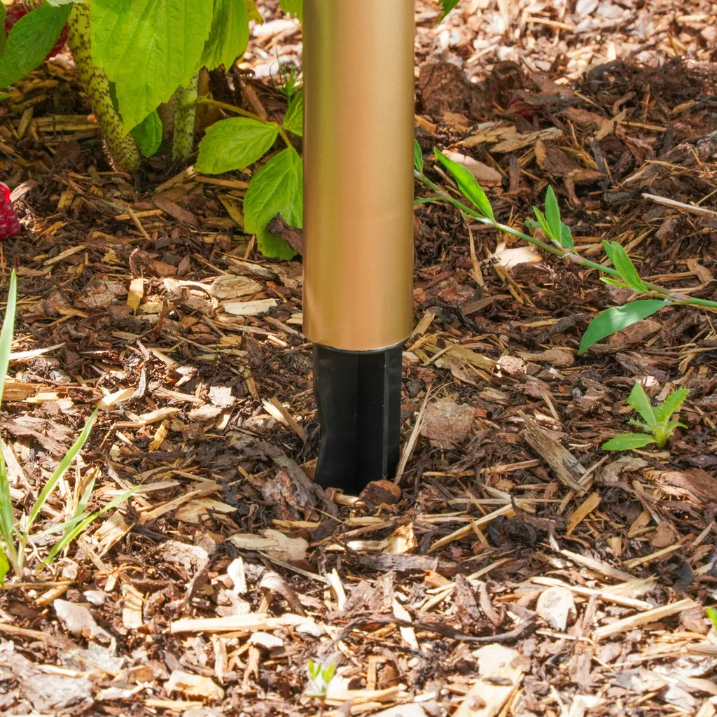Balise solaire de jardin Tivoli 68cm aspect cuivre luminaire extérieur LED
