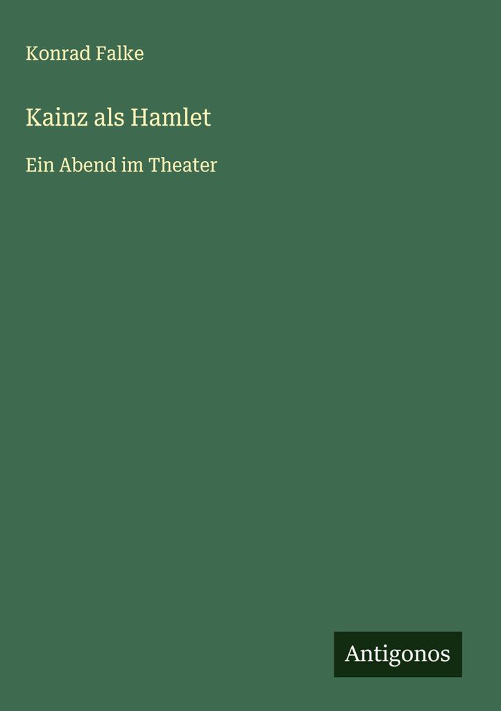 Kainz als Hamlet