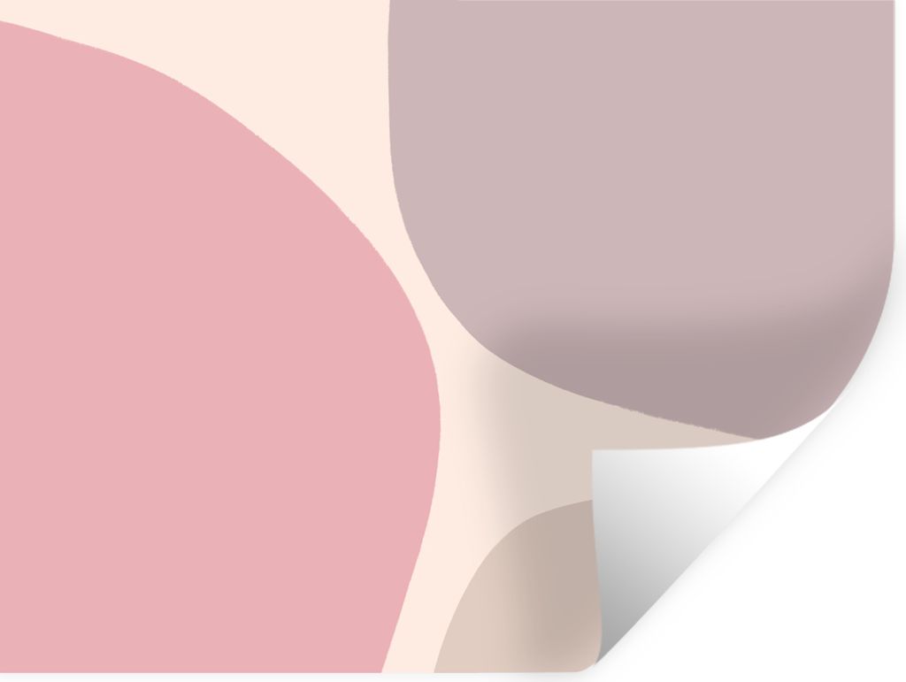 MuchoWow Wandtattoo Wandsticker Wandaufkleber Gestaltung - Pastell - Minimalismus 80x60 cm Selbstklebend und Repositionierbar - Faltenfrei