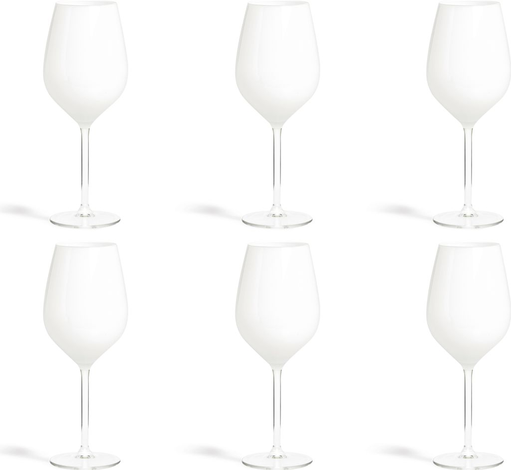 Excelsa set von 6 gläser Color Wine glas 7,5x7,5x23 cm weiß Produktbild 