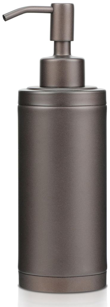 Seifenspender aus Edelstahl für Küche und Bad, nachfüllbare Pumpflasche für Geschirrspülmittel – 300 ml, braun