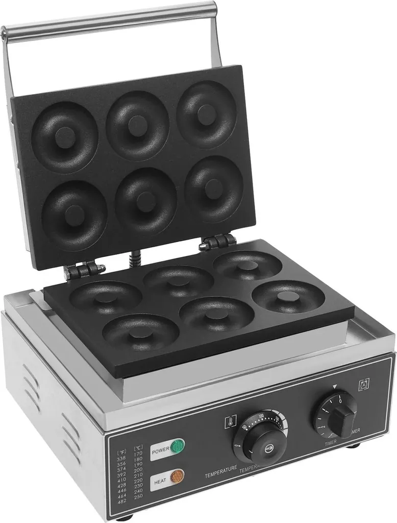Machine à donuts pour goûter enfant 6 places 1550W rapide et sans coller