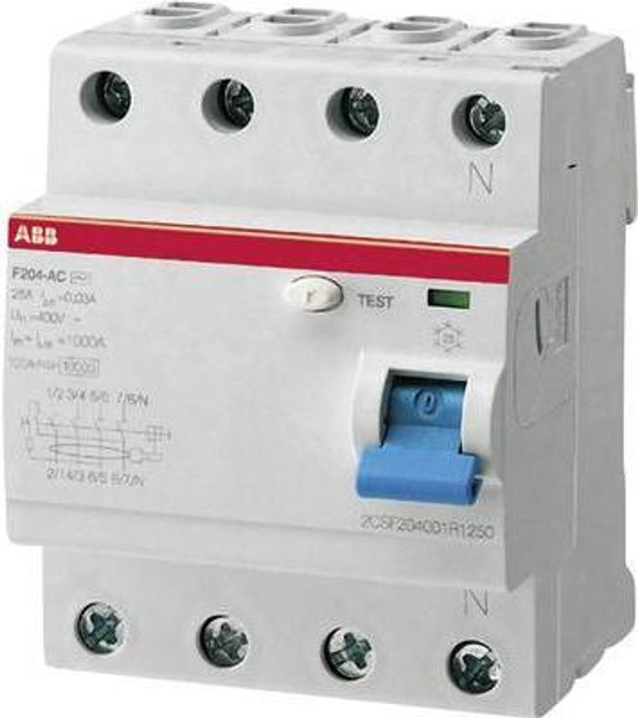 FI-Schutzschalter 4polig 25 A 230 V/AC, 400 V/AC 2CSF204101R1250 (2CSF204101R1250)