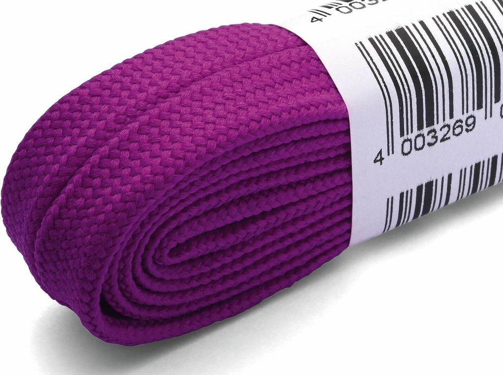 RINGELSPITZ - Neonsenkel flach - 130 cm, purpur Produktbild 