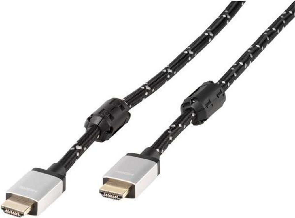 VIVanco Premium Ultra HD High Speed HDMI Kabel mit Ethernet, 1,2 m (42206)