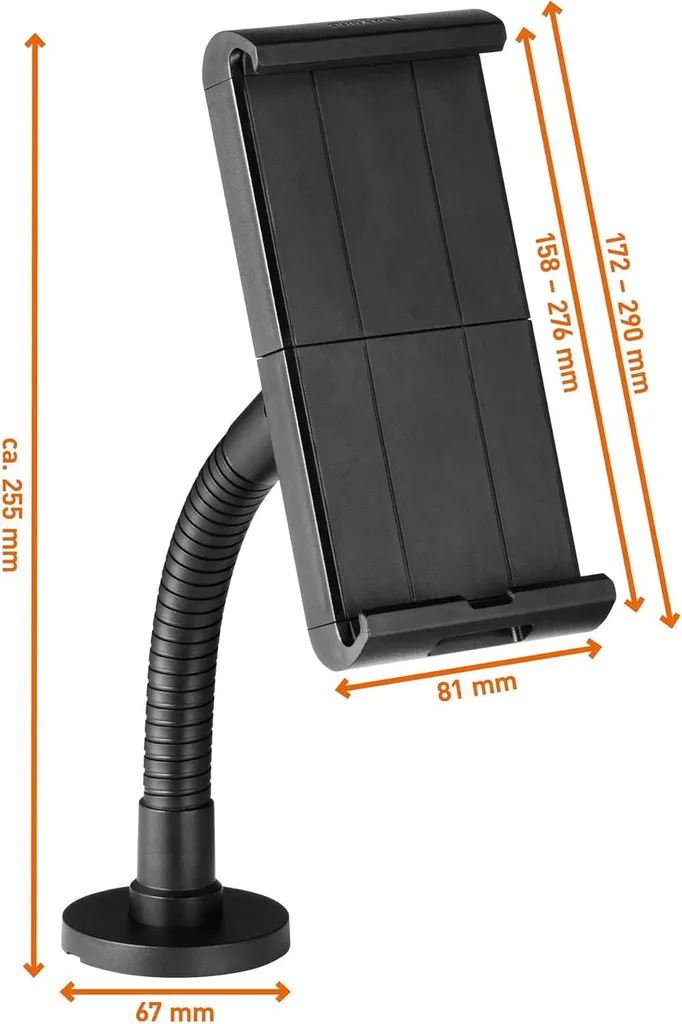 Support Tablette pour Borne Interactive et Accueil Client - Noir Mat - 11