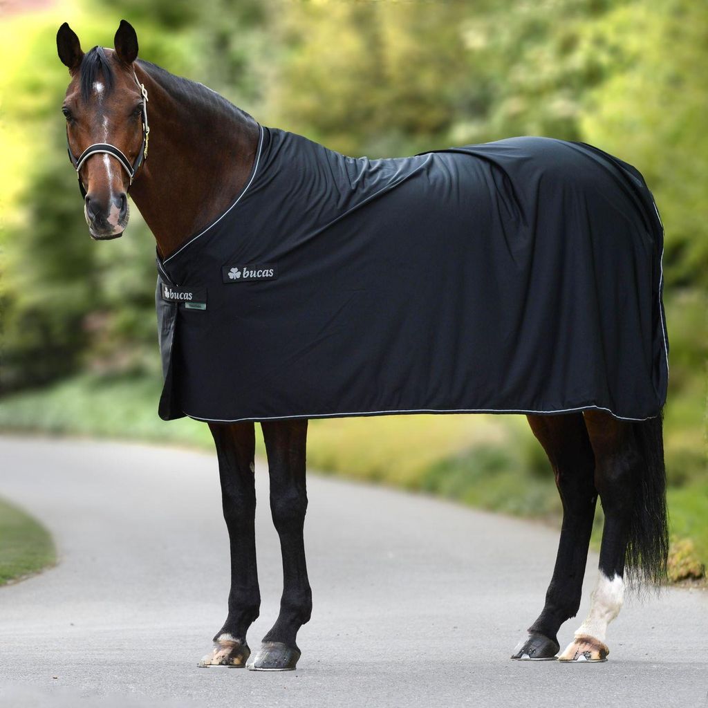 Bucas Panel Prize Cooler Abschwitzdecke in verschiedenen Ausführungen, Farbe:Black/Silver, Größe:140