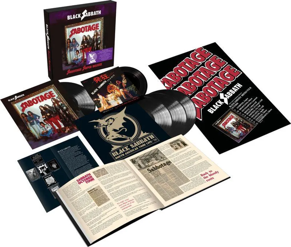 Coffret Vinyle Sabotage Black Sabbath Super Deluxe 5 LP pour Collectionneur