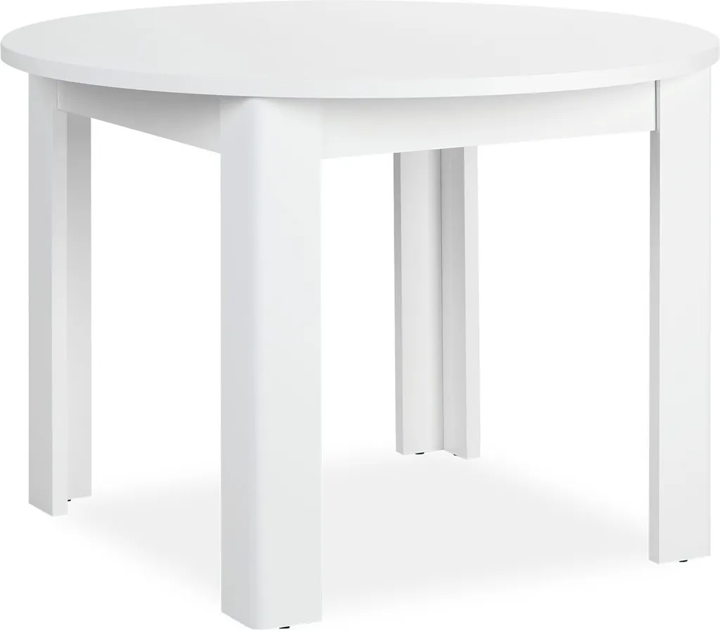 Table ronde bois blanc Ø 106 cm : la solution pour petits espaces repas
