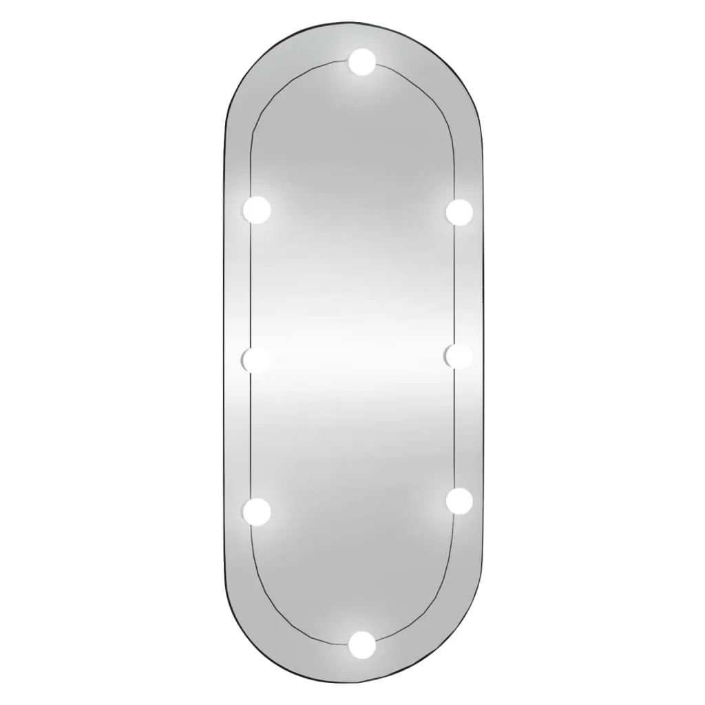 Specchio Ovale LED 45x100 cm: Vetro Premium per un Bagno di Classe