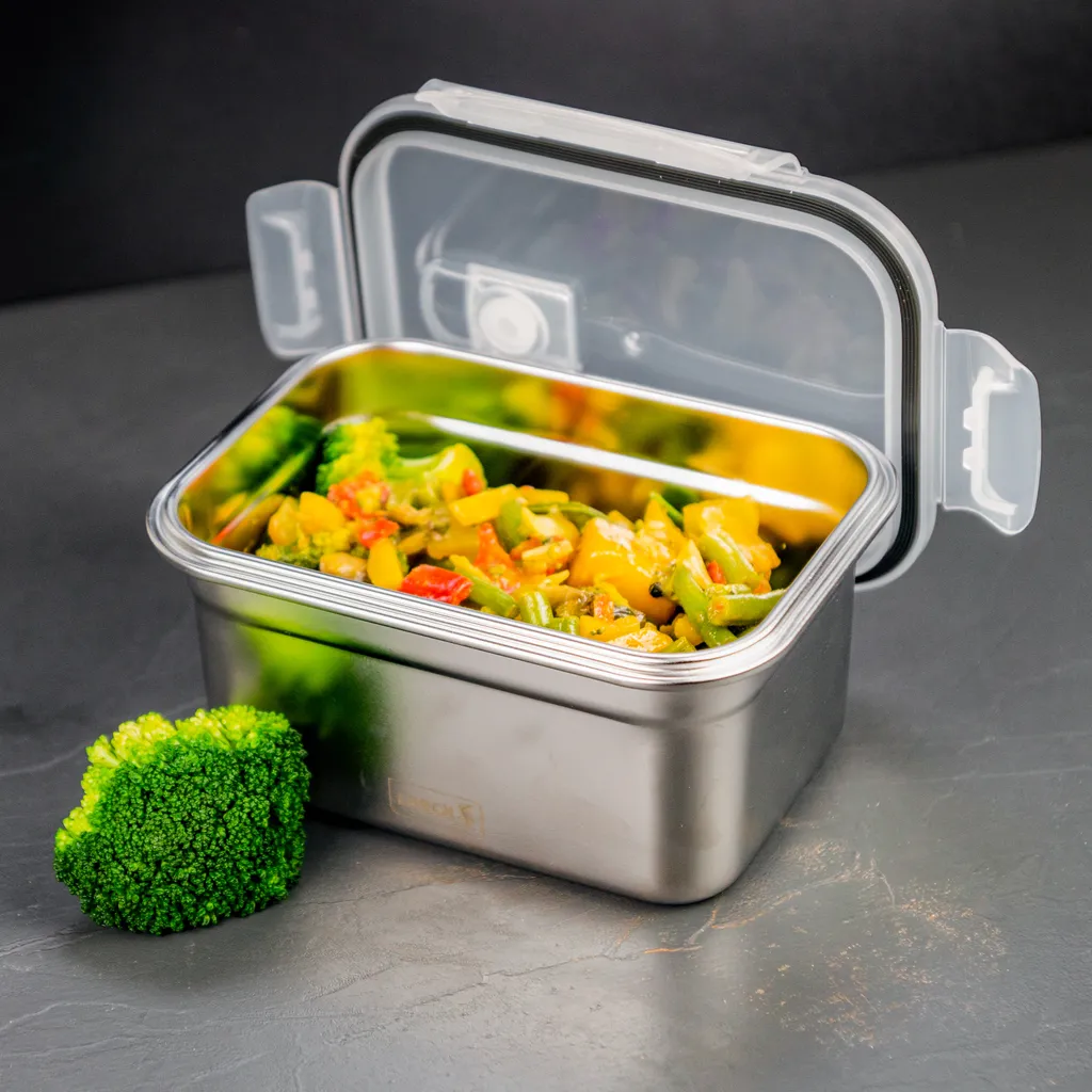 Lurch Contenitore Meal Prep 1L Acciaio Inox - Diet Box Professionale