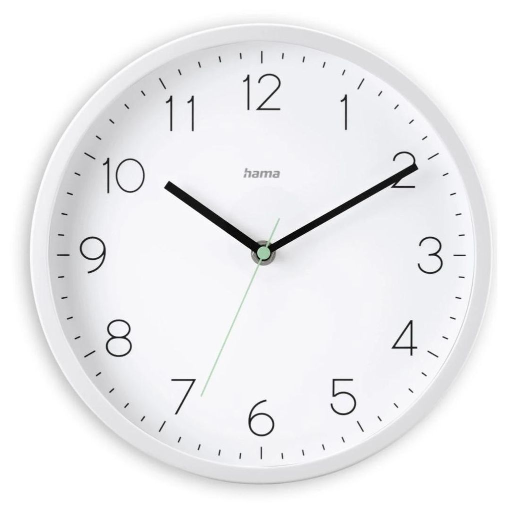 Hama Menorca, Wand, Funkgesteuerte Uhr, Rund, Weiß, Produktbild 