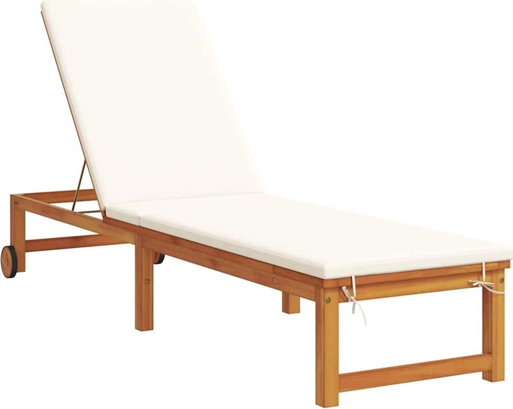 "im Sonderangebot"Liegestuhl/Relaxliege - Sonnenliege Braun 202x53x89cm Massivholz Akazie - 202x53x89cm - 202x53x89cm - Gartenliegen DEMöbel757976