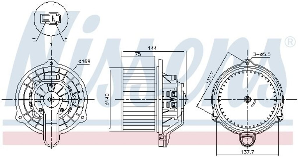 NISSENS 87568 Innenraumgebläse