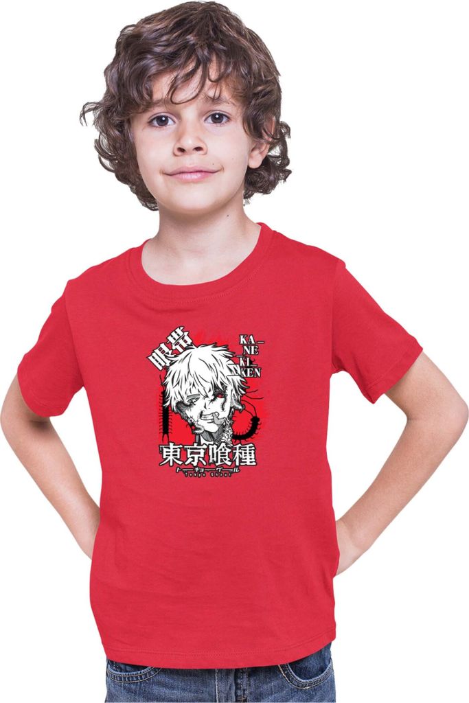 Kinder T-Shirt Japan Anime Manga Tokyo Ghoul 02 Ghoul, 12-13 Jahr - 152 / Rot