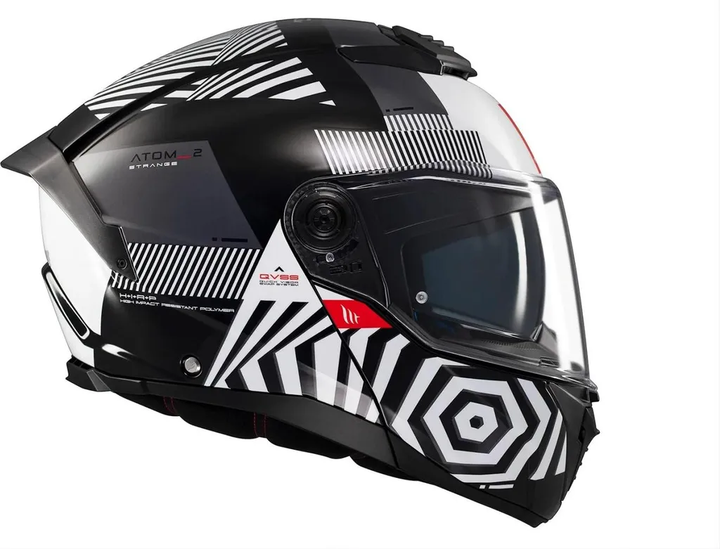 Casque Moto Modulable Polyvalent Atom 2 Sv Strange Noir Taille XS Adulte