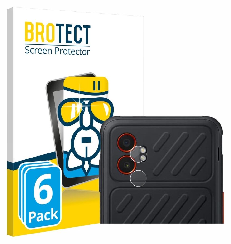 6x BROTECT Schutzglas für Samsung Galaxy XCover 7 Pro (NUR Kameraschutz) Schutzfolie Panzer Folie Glas Display Schutz klar