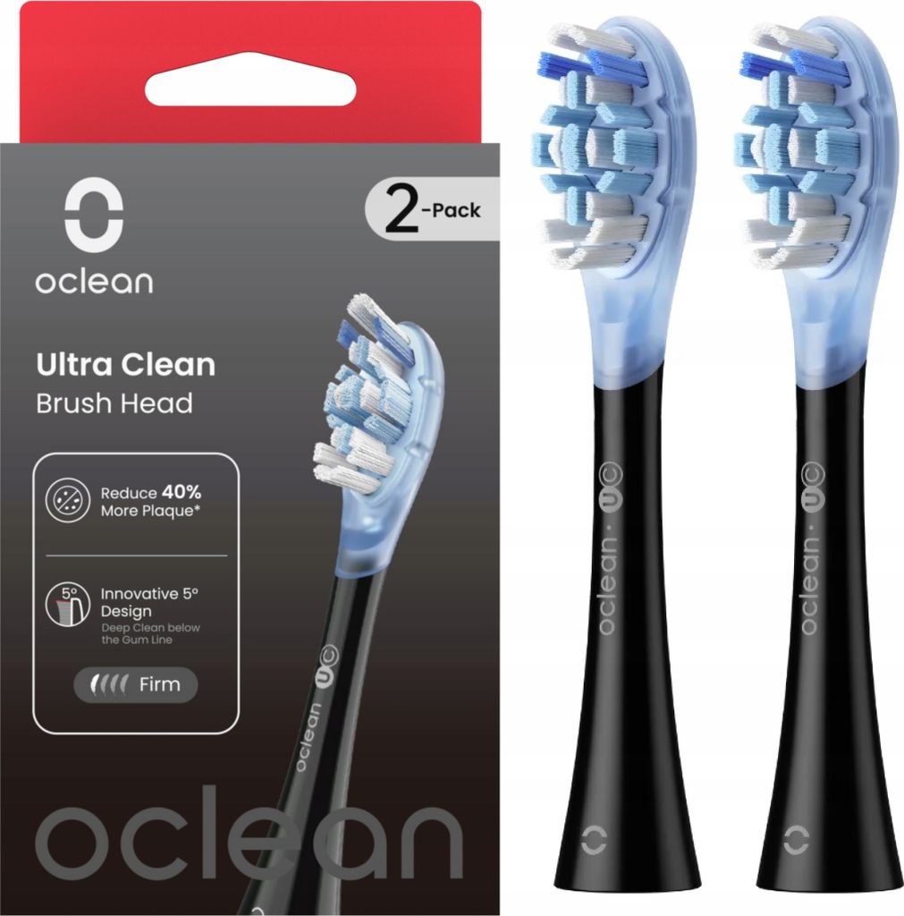 OCLEAN Spazzolino nero ultra pulito confezione da 2 pz Immagine del prodotto 