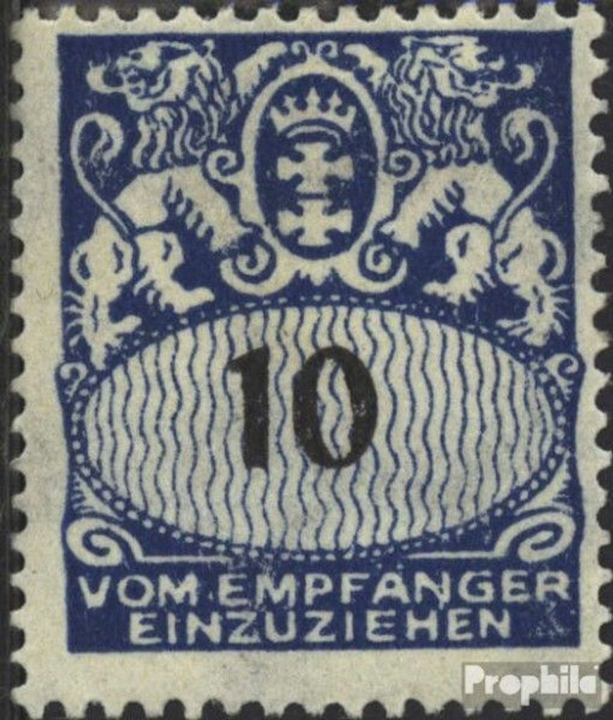 Briefmarken Danzig 1923 Mi P31 gestempelt Portomarke