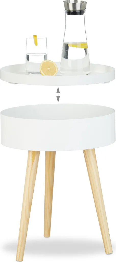 Table d'appoint scandinave stable pour petits espaces et studio moderne - 6