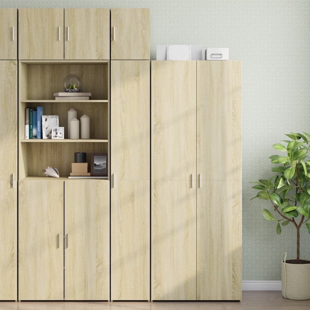 Design Hochschrank Schmal Sonoma-Eiche 30x42,5x225 cm Holzwerkstoff, Kommoden 2024 Neu