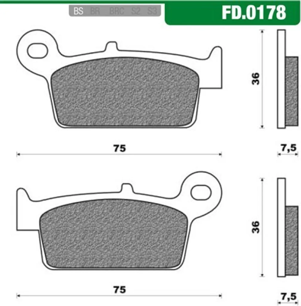 Freins Newfren FD0178 Sete Nouvelle Fren Haute Friction Moto 125