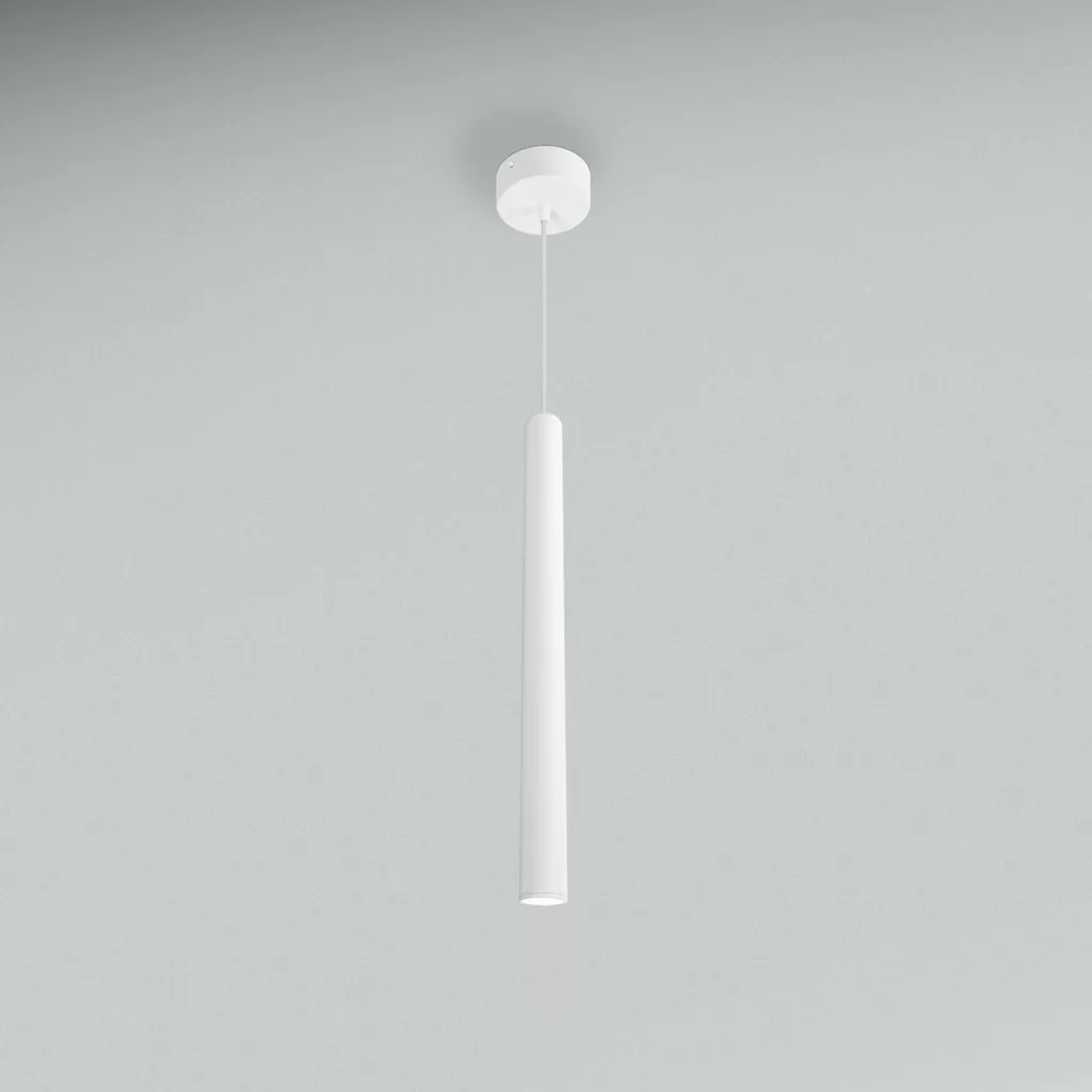 Suspension LED CENTURY STYLO Cylindrique Blanche 5W 4000K IP20 50cm