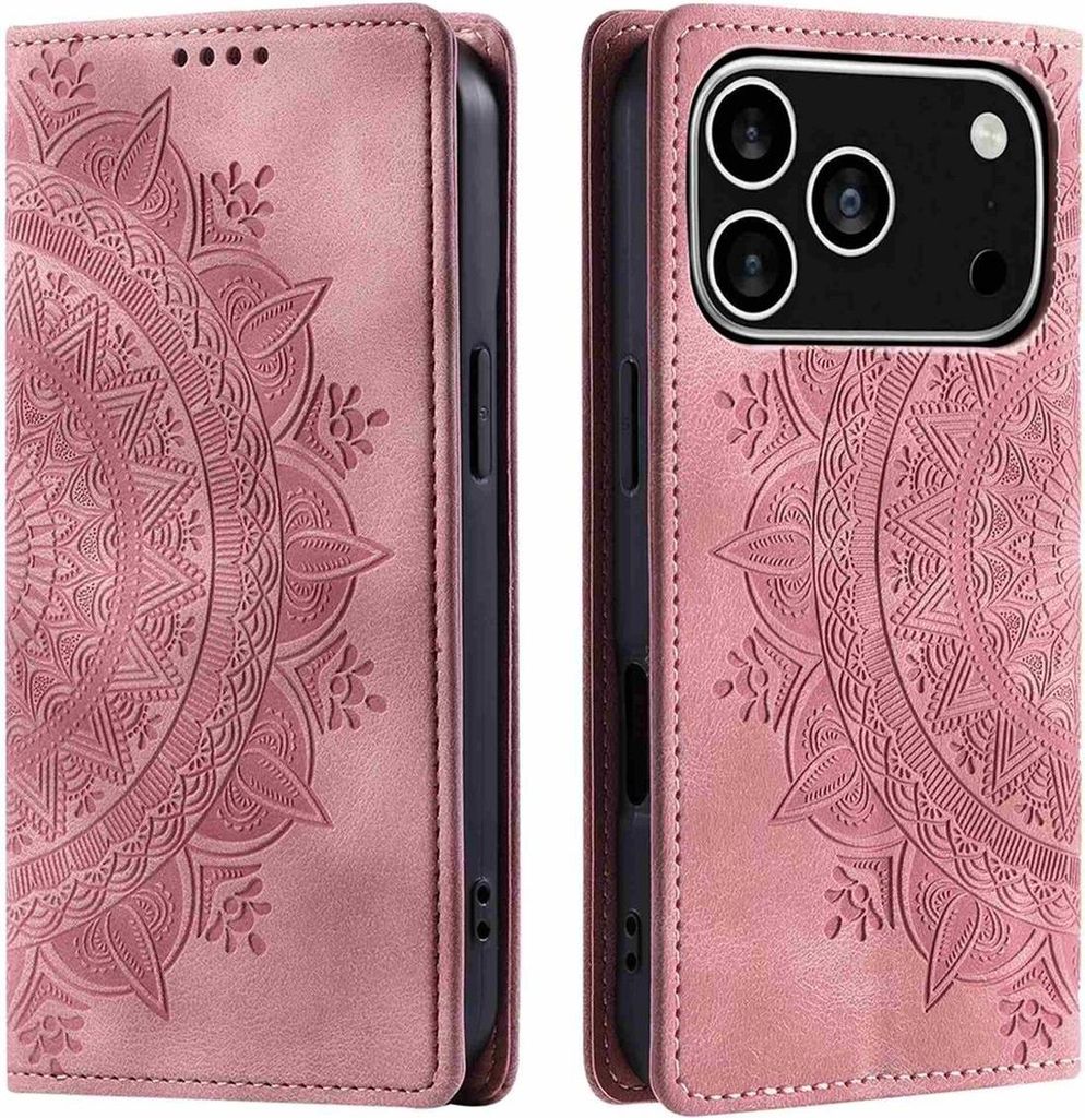 Hülle für Apple iPhone 17 Pro Handyhülle Flip Case Cover Tasche Etui Mandala