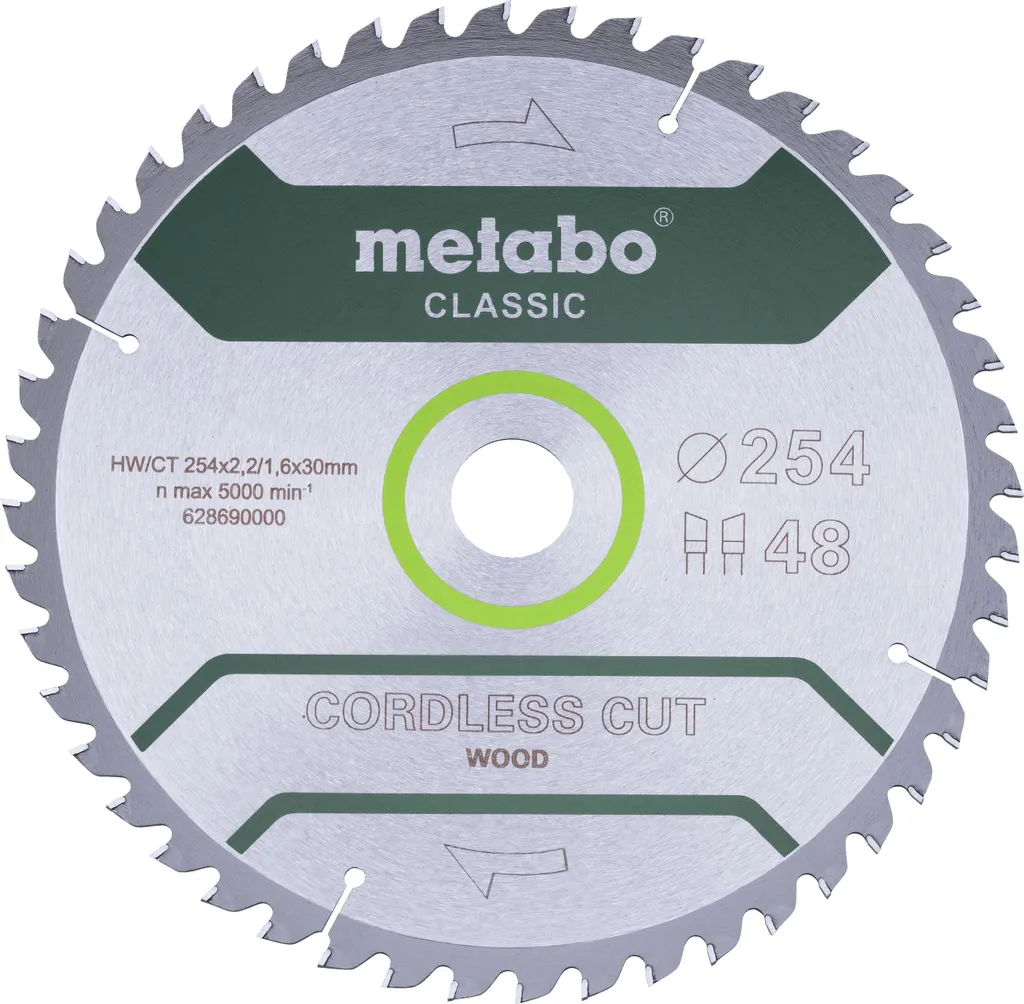Scie Circulaire sans Fil Metabo 254mm : Coupez le Bois sans Effort
