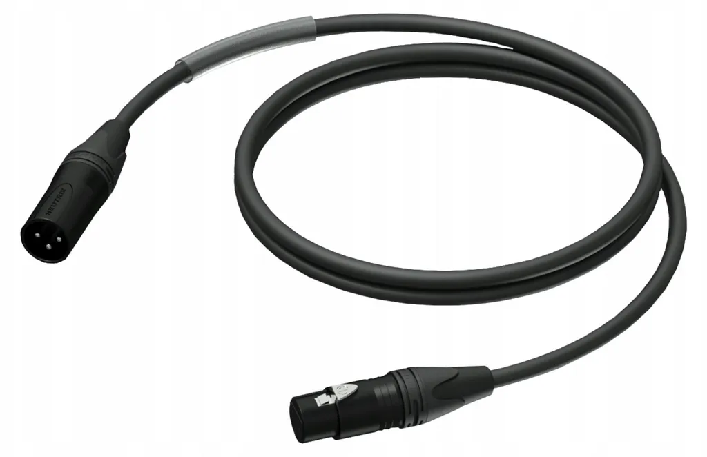 Câble XLR 3m PowerColor Haute Fidélité avec Blindage AES / EBU et DMX