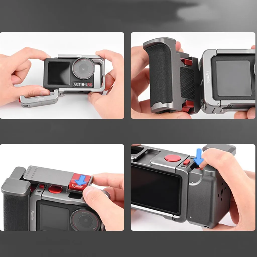 Support de Stabilisation Vlogging pour DJI Action 4/3 avec Poignée