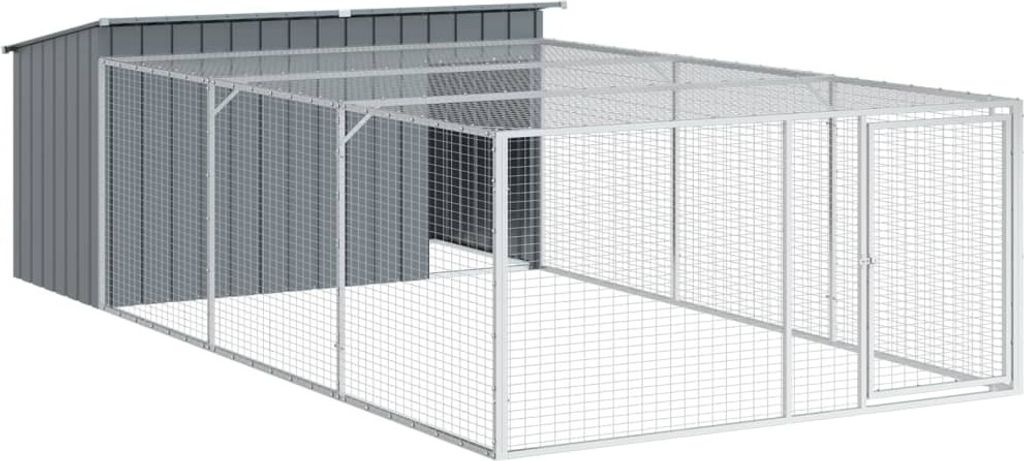 Cuccia per cani con corridoio Antracite 197x396x110cm Immagine del prodotto 