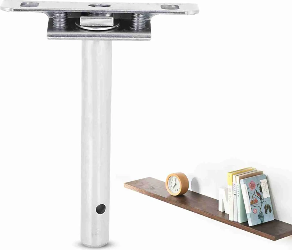 Fixation invisible pour étagère murale bois - Lot de 10 supports 4"