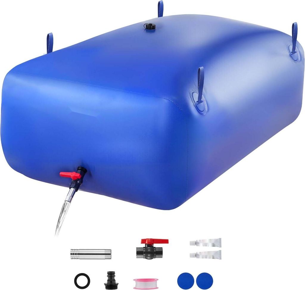 Wassertank - Flexibler Wasserbeutel/Wassersack - 540 Liter Kapazität - Robustes 1000D-PVC - Für Camping, Gartenbewässerung & Wohnmobil - Für No...